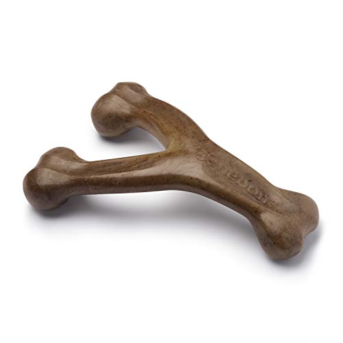 Benebone Wishbone Durable Dog Chew Toy for Aggressive Chewers, Made in USA, Giant, Real Bacon Flavor